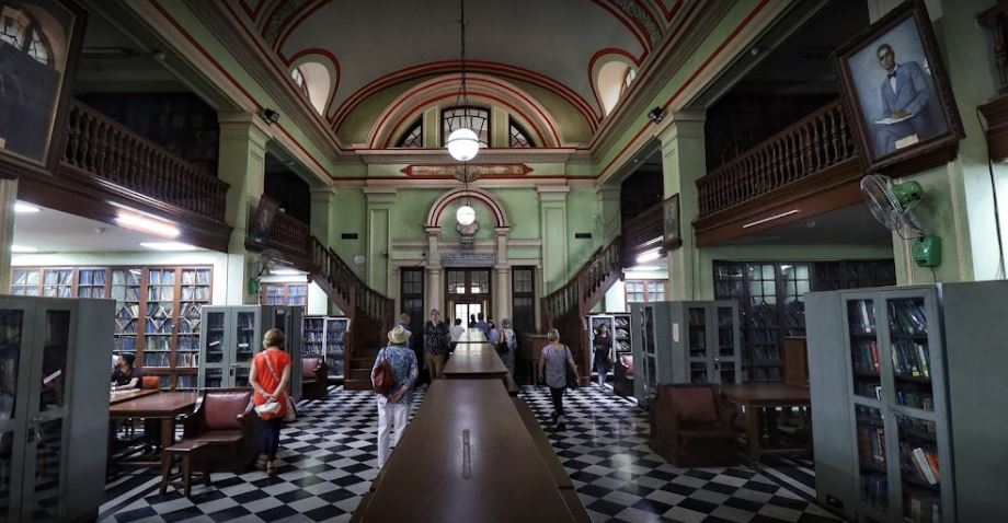 Reading hall and library interior at the Institute of Science, Mumbai