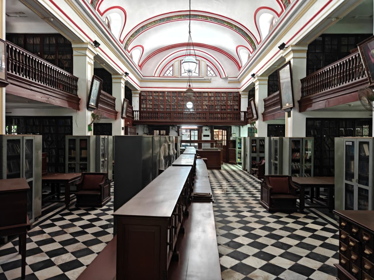 Library interior and reference section at the Institute of Science, Mumbai